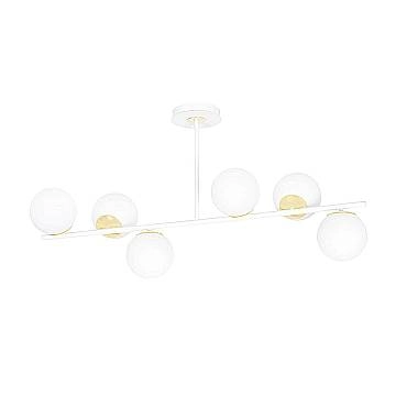 Plafoniera Contemporaneo Vishnu Acciaio Bianco Oro 4 Luci E14 Ip20