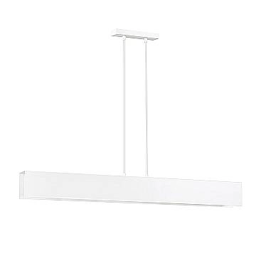 Lampadario Moderno 4 Luci Hachiman In Acciaio Bianco