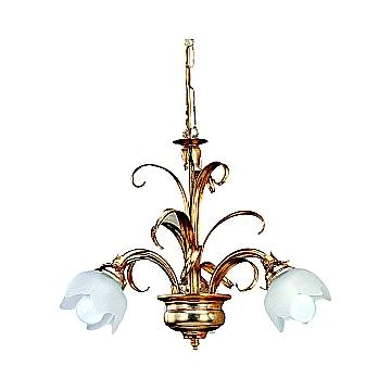 Lampadario Classico In Ferro Argento Mecca 3 Luci Alcidi