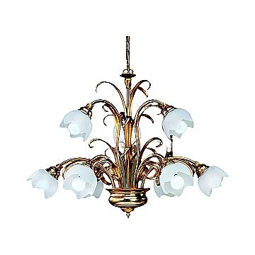 Lampadario Classico In Ferro Argento Mecca 9 Luci Alcidi