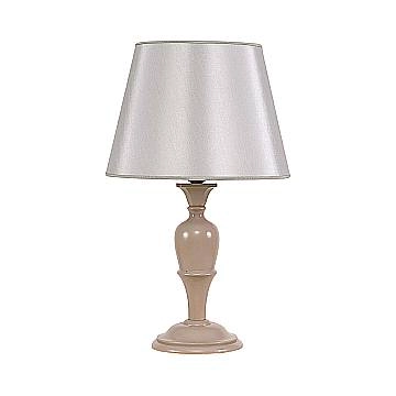 Lume In Legno Classico Tortora Opaco Con Paralume 1 Luce Nibbio