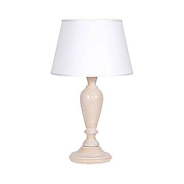 Lume In Legno Classico Ocra Sbiancato Con Paralume 1 Luce Anatra