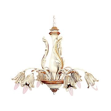 Lampadario In Legno Classico Avorio Oro 6 Luci Pappagallo Lampadario In Legno Classico Avorio Oro 6 Luci Pappagallo