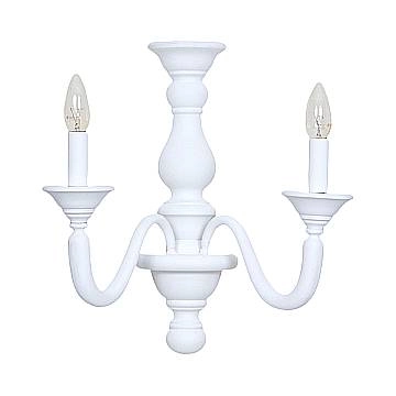 Applique In Legno Classico Grigio Sbiancato 2 Luci Laridi