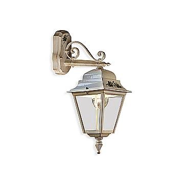 Applique Da Esterno Classica Gorizia Metallo Ceramica Bianco Sfumato 1 Luce E27