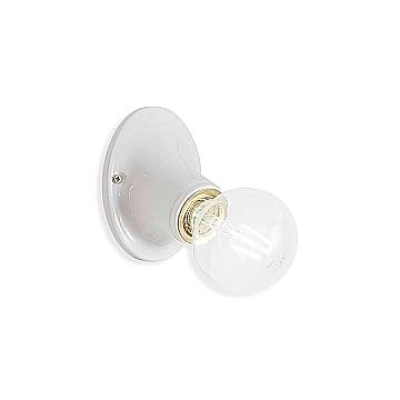 Applique Classica Trieste Bianco Lucido 1 Luce E27