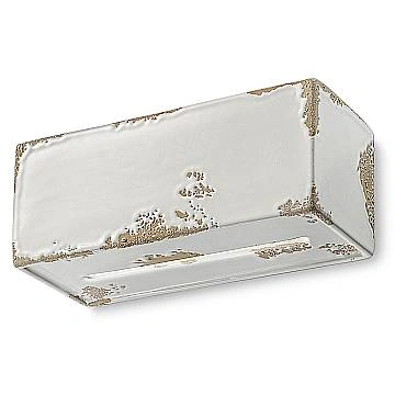 Applique Vintage Vague Vintage Ferro E Ceramica Bianco 1 Luce R7S