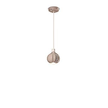 Lampadario Vintage Decò Afoxe' Alluminio Ceramica Grigio Sabbia 1 Luce E14
