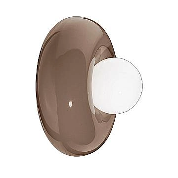 Applique Vintage Decò Bumbum Ceramica Marrone Moka 1 Luce G9