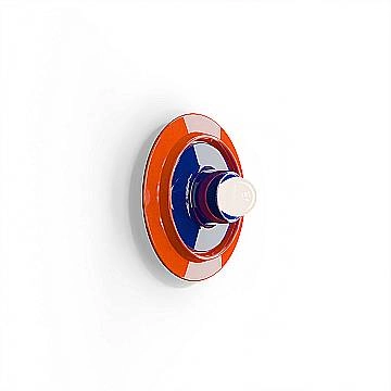 Applique Deco Voilà Ceramica Arancio Volpe Blu Robot 1 Luce E27