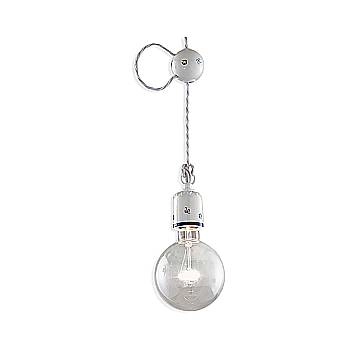 Lampadario Classico Monopoli Metallo E Ceramica Bianco Decorato 1 Luce E27