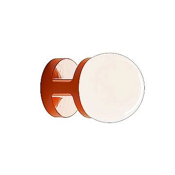 Applique Vintage Decò Habea Ceramica Arancio Volpe 1 Luce E27