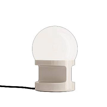 Lumetto Vintage Decò Habea Ceramica Crema 1 Luce E27