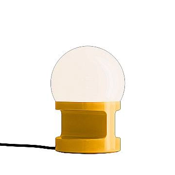 Lumetto Vintage Decò Habea Ceramica Gialla 1 Luce E27