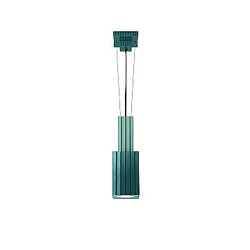 Sospensione Vintage Metra Ceramica Turchese E Verde Petrolio 1 Luce E27