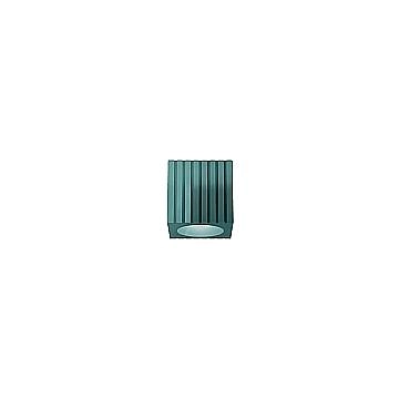 Plafoniera Vintage Metra Ceramica Verde Petrolio 1 Luce E27