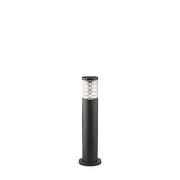 Piantana-Palo Da Esterno Moderna Tronco Alluminio Nero 1 Luce E27 H60Cm