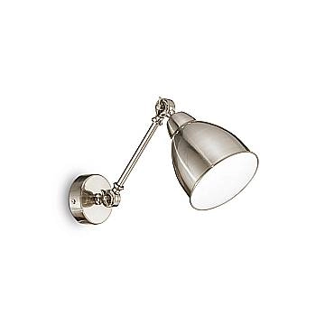 Applique Industrial-Minimal Newton Metallo Cromo 1 Luce E27