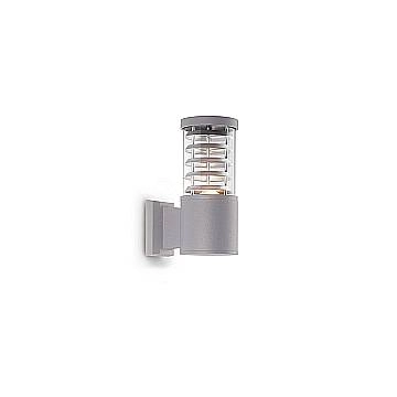 Applique Moderna Tronco Alluminio Grigio 1 Luce E27