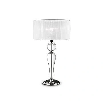 Lampada Da Scrivania Contemporanea Duchessa Metallo Trasparente 1 Luce E27 Big