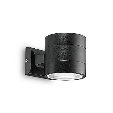 Applique Moderna Snif Round Alluminio Nero 1 Luce G9 3W 3000K Luce Calda