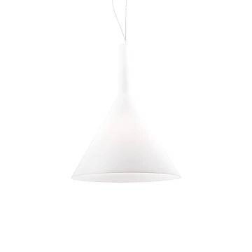 Sospensione Moderna Cocktail Vetro Bianco 1 Luce E27 Sospensione Moderna Cocktail Vetro Bianco 1 Luce E27