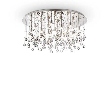 Plafoniera Contemporanea Moonlight Metallo-Cristallo Oro 15 Luci G9 3W 3000K