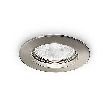 Faretto Incasso Moderno Jazz Metallo Nickel 1 Luce Gu10