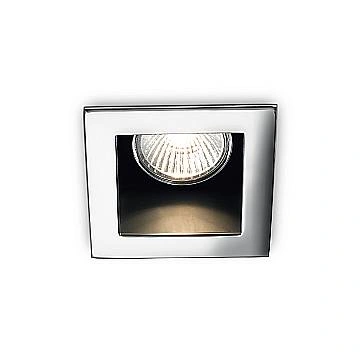 Faretto Incasso Moderno Funky Metallo Cromo 1 Luce Gu10