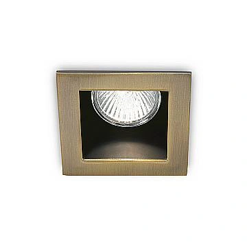 Faretto Incasso Moderno Funky Metallo Ottone Brunito 1 Luce Gu10