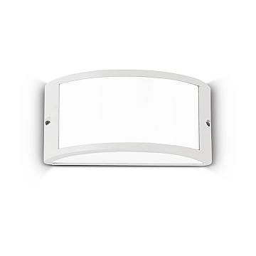 Applique Moderna Rex-1 Alluminio-Materie Plastiche Bianco 1 Luce E27