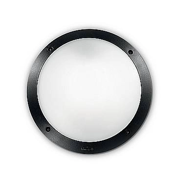 Applique Moderna Polar-1 Materie Plastiche Nero 1 Luce E27