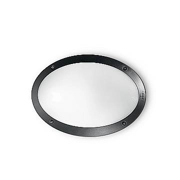 Applique Moderna Medea-1 Materie Plastiche Nero 1 Luce E27