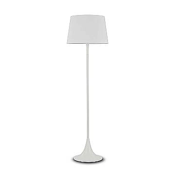 Piantana Moderna London Metallo Bianco 1 Luce E27
