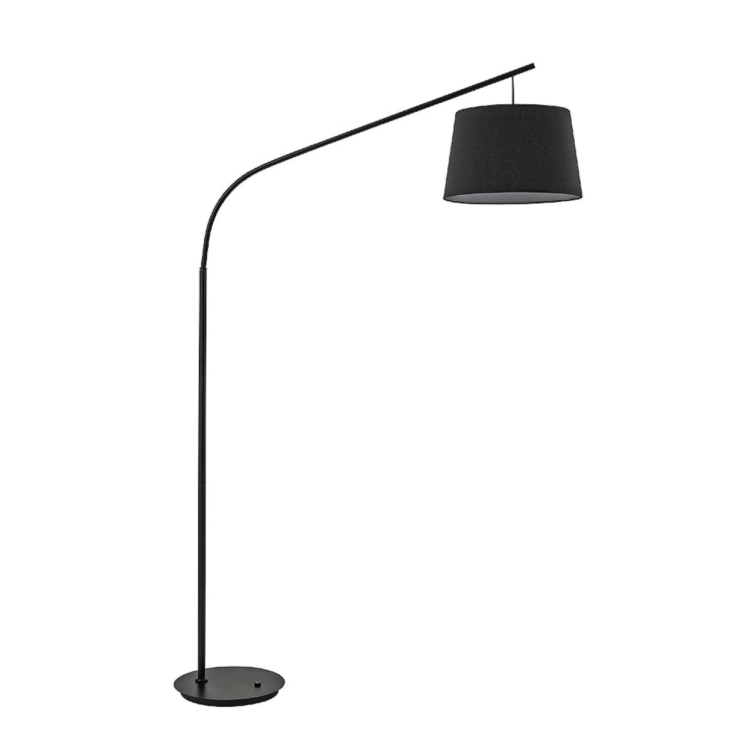 Piantana Industrial-Minimal Daddy Metallo Nero 1 Luce E27 110363