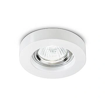 Faretto Incasso Moderno Blues Alluminio Bianco 1 Luce Gu10 5W 3000K Luce Calda
