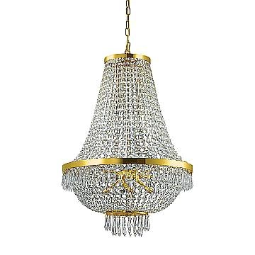 Lampadario Classico Caesar Metallo-Cristallo Oro 12 Luci G9 3W 3000K Luce Calda Lampadario Classico Caesar Metallo-Cristallo Oro 12 Luci G9 3W 3000K Luce Calda