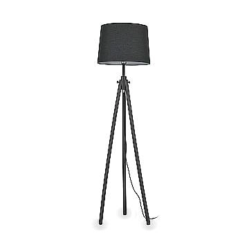Piantana Industrial-Minimal York Legno Nero 1 Luce E27 Piantana Industrial-Minimal York Legno Nero 1 Luce E27