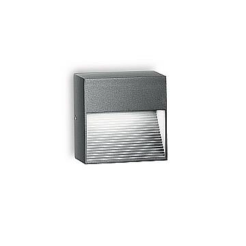 Applique Moderna Down Alluminio Antracite 1 Luce G9 3W 3000K Luce Calda Applique Moderna Down Alluminio Antracite 1 Luce G9 3W 3000K Luce Calda