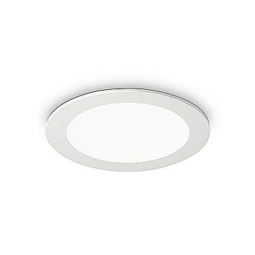 Faretto Incasso Moderno Groove Alluminio Bianco Led 10W 3000K D11,8Cm