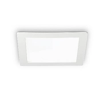 Faretto Incasso Quadrato Moderno Groove Alluminio Bianco Led 10W 3000K