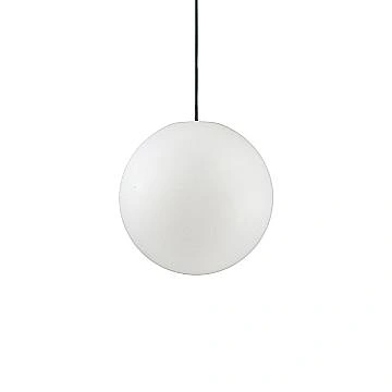 Sospensione Moderna Sole Alluminio Bianco 1 Luce E27 D30Cm
