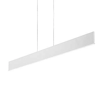 Sospensione Industrial-Minimal Desk Metallo Bianco Led 32W 3000K