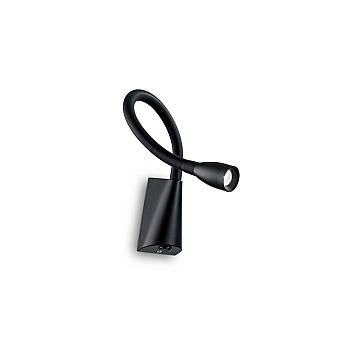 Applique Moderna Goose Metallo Nero Led 3W 3000K Luce Calda Applique Moderna Goose Metallo Nero Led 3W 3000K Luce Calda