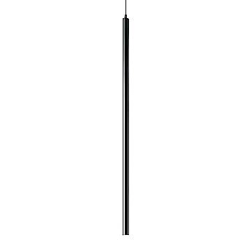 Sospensione Round Moderna Ultrathin Metallo Nero Led 11,5W 3000K D100