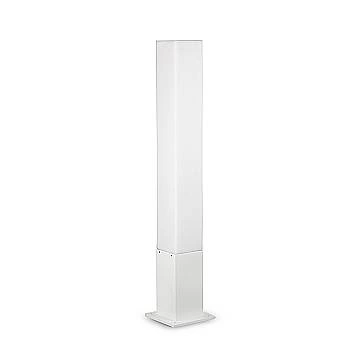Palo Da Esterno Quadrato Moderno Edo Alluminio-Materie Plastiche Bianco Gx53