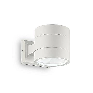 Applique Moderna Snif Round Alluminio Bianco 1 Luce G9 3W 3000K Luce Calda