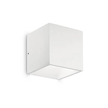 Applique Moderna Rubik Alluminio Bianco Led 8,5W 4000K Luce Naturale
