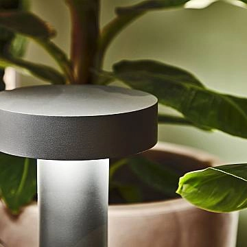 Piantana Moderna Tesla Alluminio Antracite 4 Luci G9 H60Cm