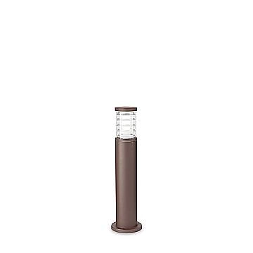 Piantana-Palo Da Esterno Moderna Tronco Alluminio Coffee 1 Luce E27 H60Cm